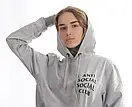 Жіноча толстовка з логотипом anti social social club | кежуал худі assc, фото 5