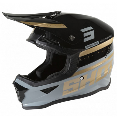 МОТОШОЛОМ SHOT RACING FURIOUS SHINING BLACK BRONZE GLOSSY