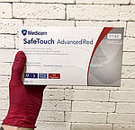 Нітрилові рукавички Medicom SafeTouch Red, розмір M, червоні 4.0 г, 100 шт