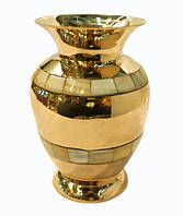 Ваза Shell жовтий метал Арт.5664