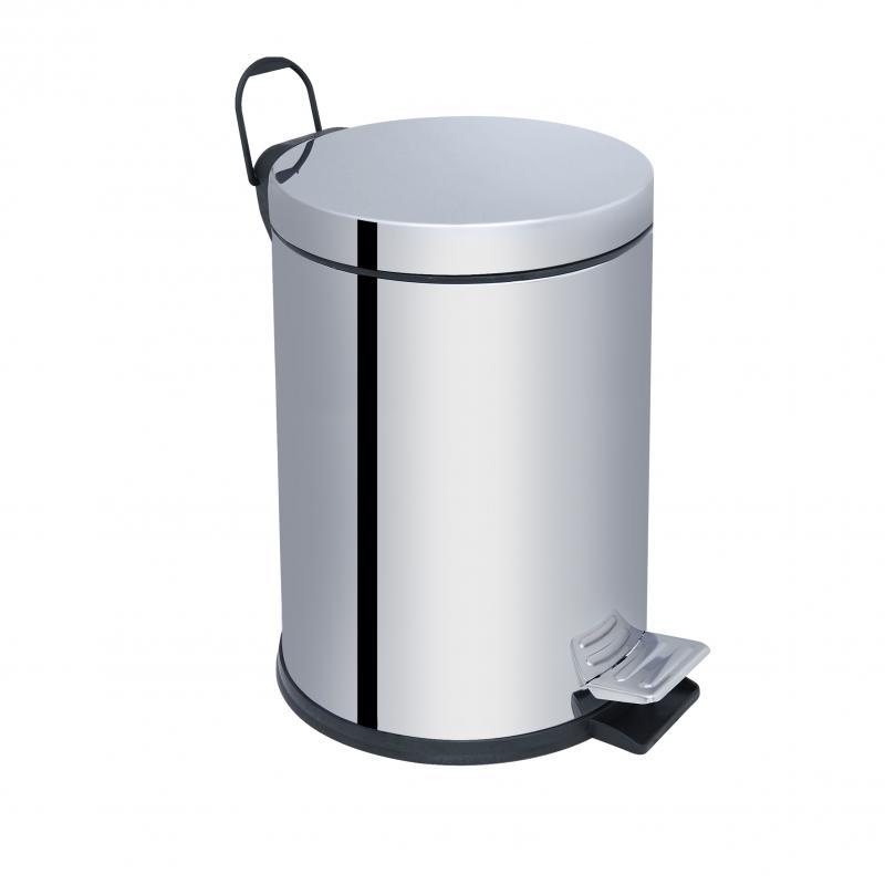 Відро для сміття Lidz Oreo 0112 12 л LDORE0112CRM22256 Chrome, фото 1