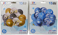 Набор воздушных шаров 15шт., 2 цвета, 1212-15-2