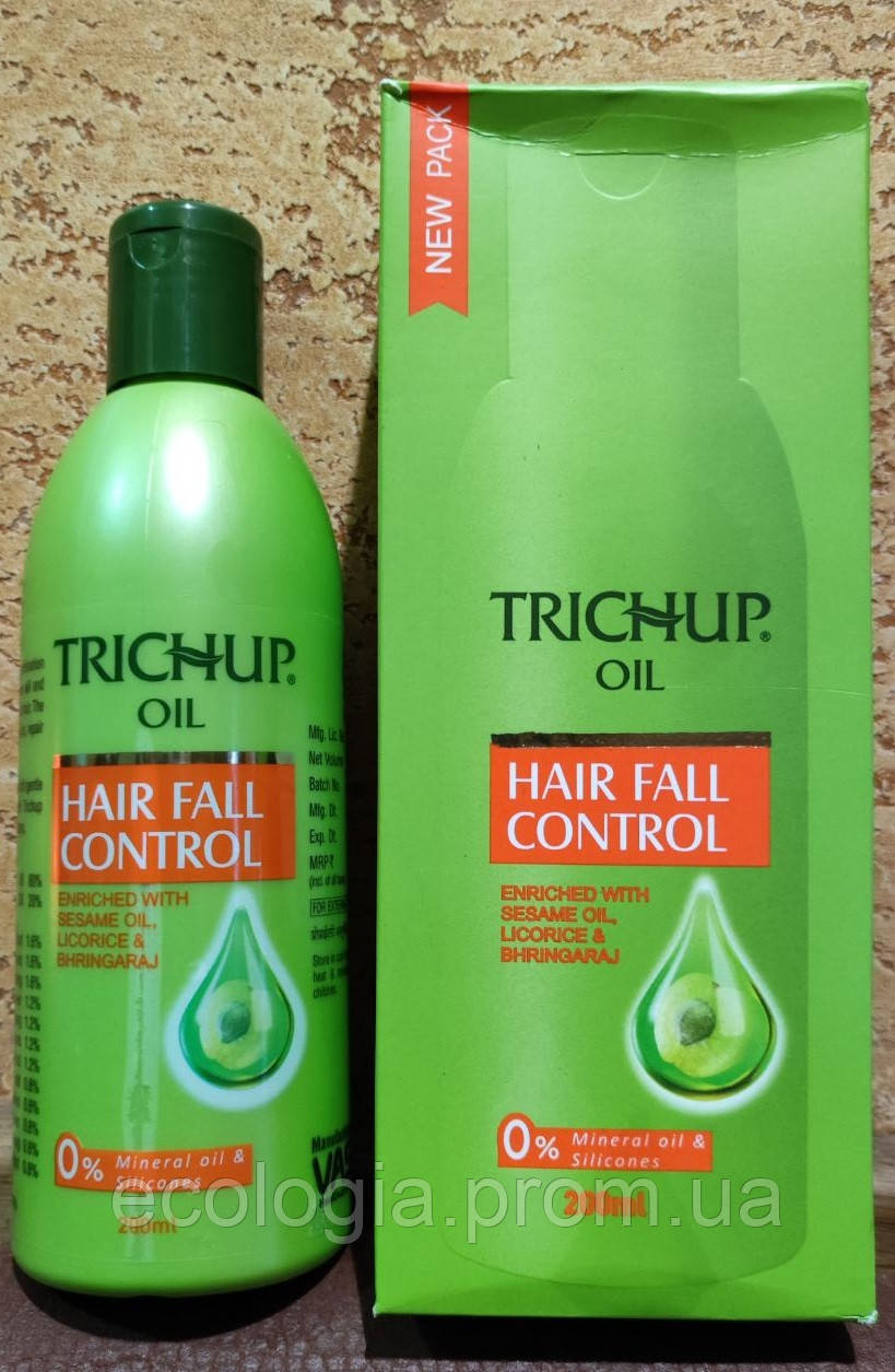 Тричуп Масло для волосся 200 мл Trichup oil Vasu Зміцнює Доглядає Від випадіння волосся, Ламкість Живить коріння