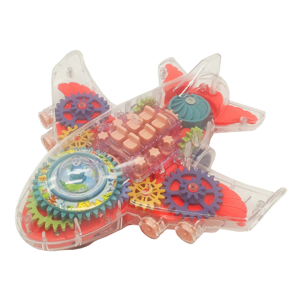 Іграшка музична Літак прозорий, 2263