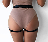 Портупея-гартер на ноги, портупея на стегна, садо-мазо атрибутика для жінок, фото 3