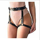 Портупея-гартер на ноги, портупея на стегна, садо-мазо атрибутика для жінок, фото 5