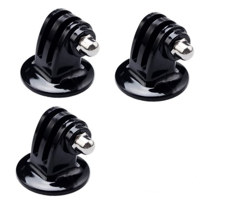 Перехідник-адаптер для екшн-камер GoPro, DJI, SJCAM, AIRON, ProCam, Xiaomi YI та ін. з гвинтом 1/4" 3 шт.