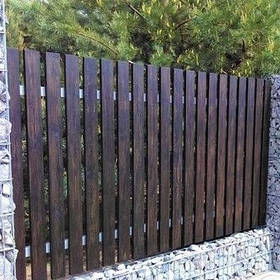 Дерев'яний паркан LNK "Штакетник вертикальний" 3000х1700 мм. (ДВЗ-3)