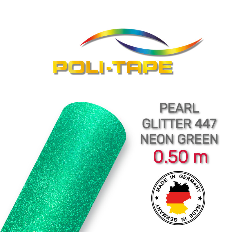 Poli-Flex Pearl Glitter 447 Neon Green
