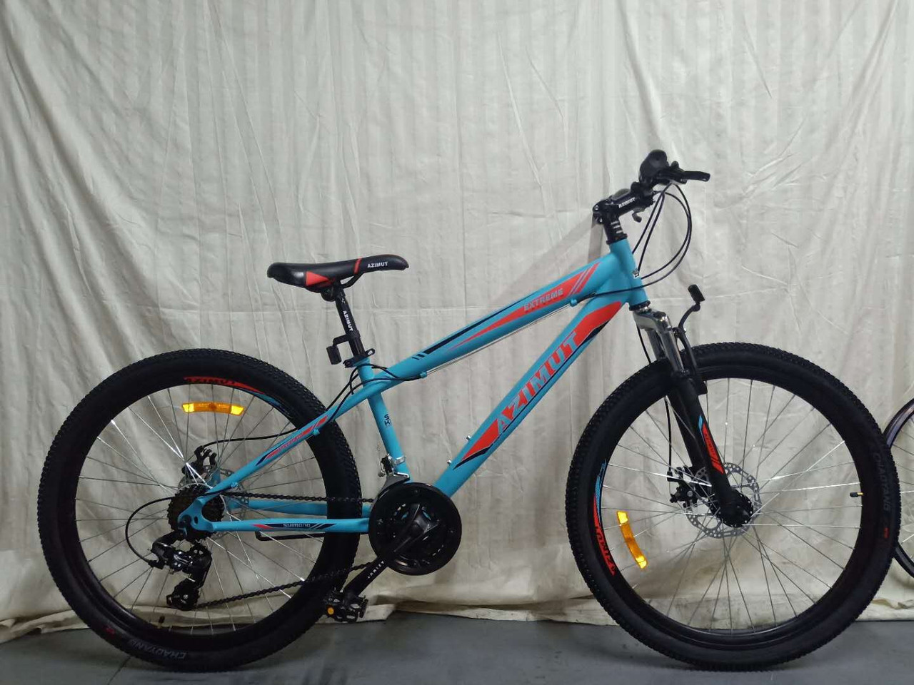 Спортивный велосипед Azimut Extreme 26 дюймов. рама 14. Дисковые тормоза. Оранжевый. Рост 135-175см - фото 4 - id-p1563691579