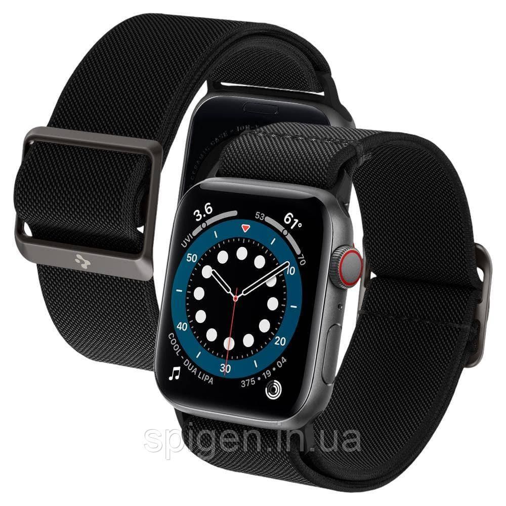 Нейлоновий ремінець Spigen для Apple Watch серії SE / 6 / 5 / 4 (42/44mm) - Band Lite Fit, Black