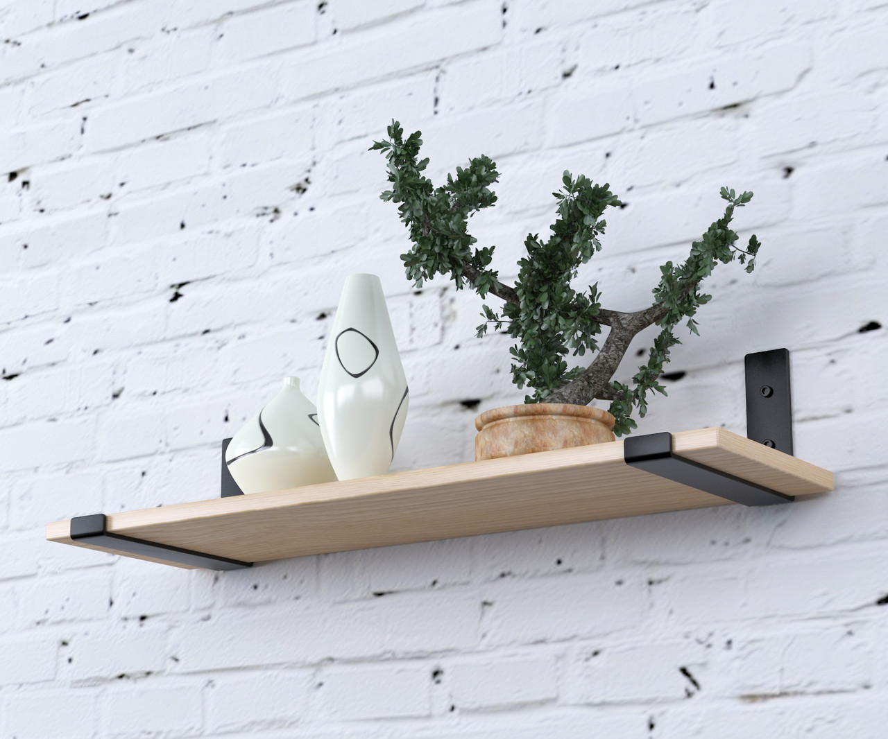 Полиця настінна навісна J-16-68 Loft Design Дуб Борас 68 див. Полки на стіну металеві лофт