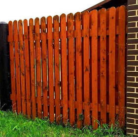 Дерев'яний паркан LNK "Штакетник вертикальний" 2000х2000 мм. (ДВЗ-4)