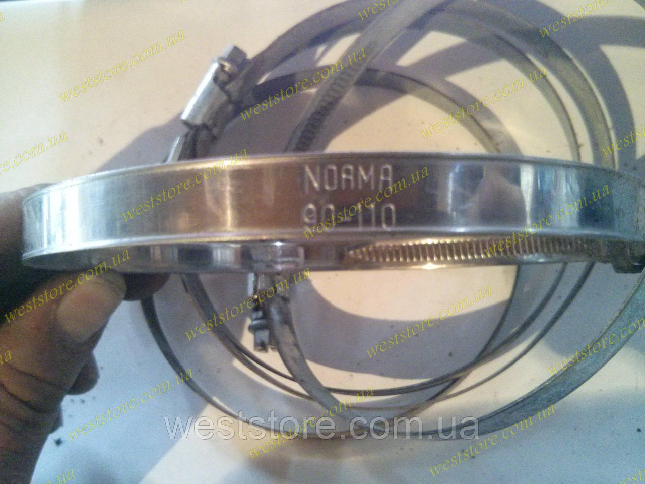 Хомут черв'ячний Norma W2 90-110 мм (нержавіючої)