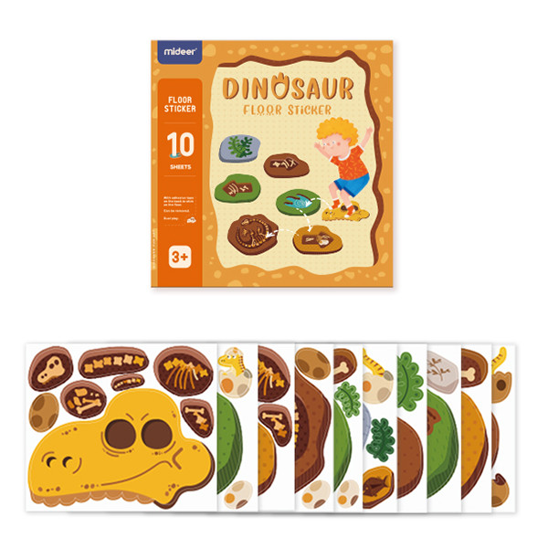 Наклейки набір STICKER DINOSAUR MD2077 Mideer