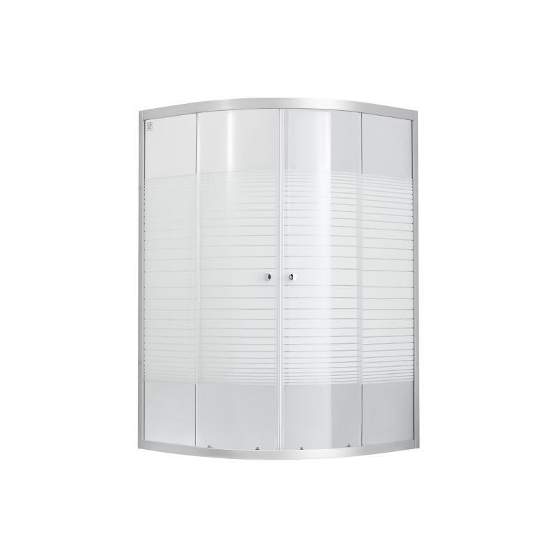 Душова кабіна Lidz Wieza SC90x90.SAT.MID.L, скло Linie 4 мм без піддона, фото 1