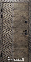 Двери уличные, ФАНЕРА,серия Премиум, гнутый профиль, коробка 150 мм, полотно 105мм