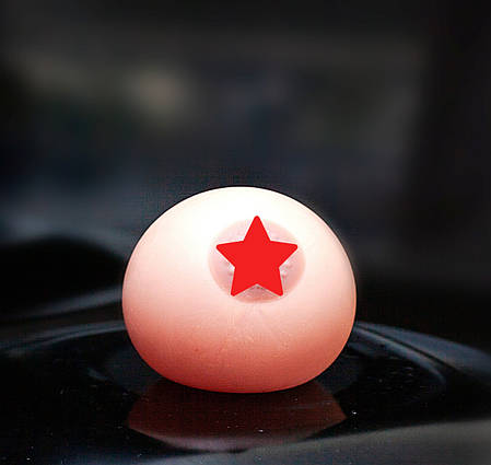 Груди-м'ячик-антистрес 8 см іграшка сиска силіконова релаксант, фото 2