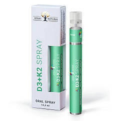 Вітамін D3 у формі спрею, м'ятний смак, 14,4 мл, Apnas Natural