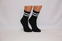 Женские носки высокие SPORT MONTEBELLO Ф14 36-39 черный с белыми полосками