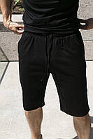 Мужские шорты льняные с карманами на лето черные