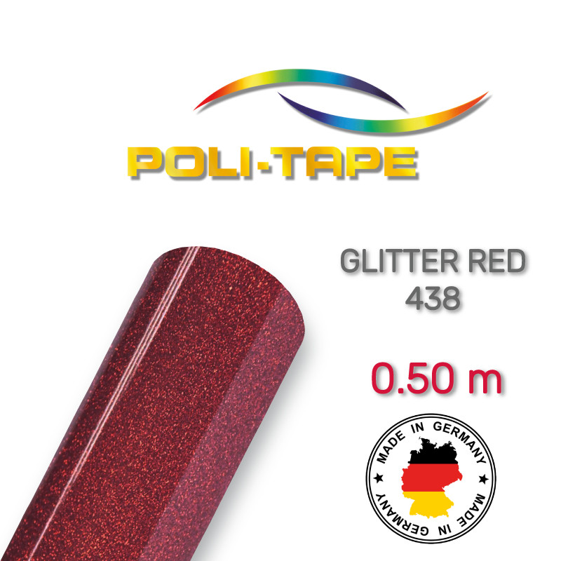Poli-Flex Glitter 438 Glitter Red - фото 1 - id-p828988475