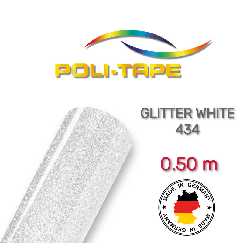 Poli-Flex Glitter 434 Glitter White, фото 1