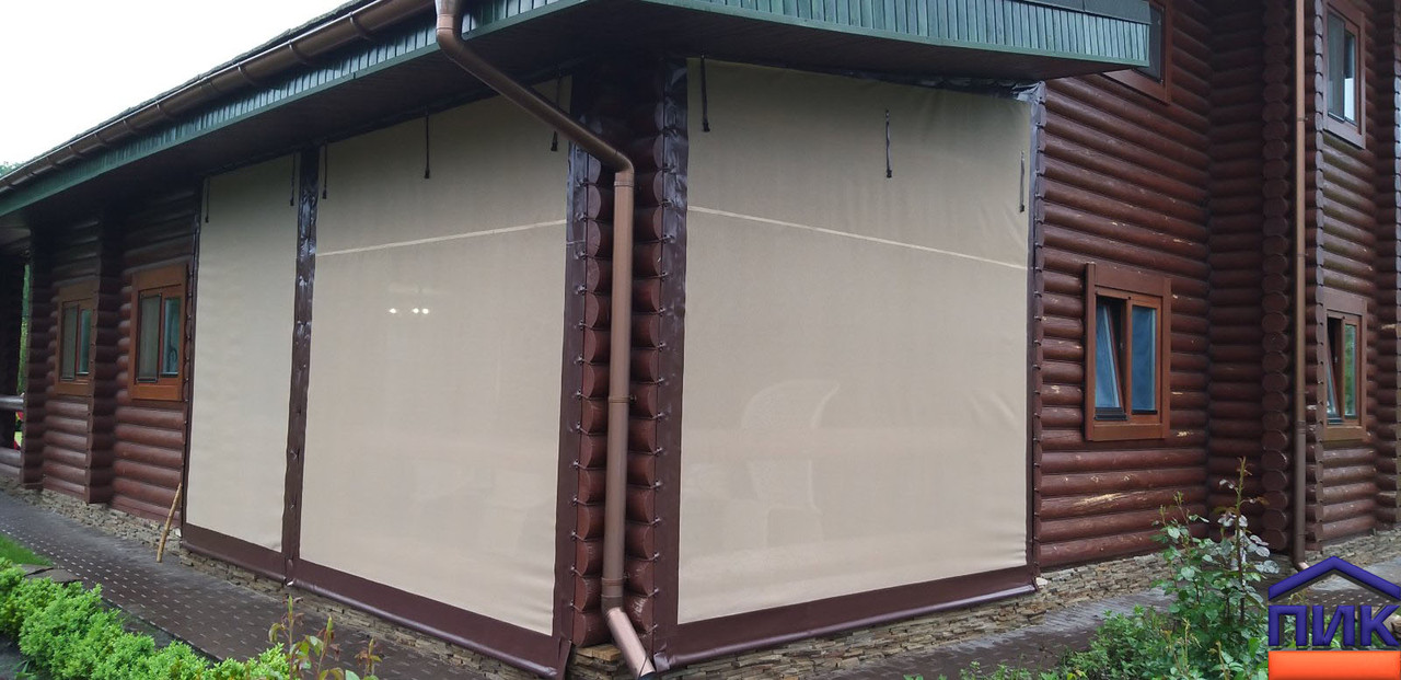 Гнучкі вікна ПВХ з москітною сіткою для веранд і літніх кухонь, фото 1