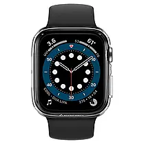 Чохол Spigen для Apple Watch SE / 6 / 5 / 4 (44mm) Thin Fit, Crystal Clear, фото 5