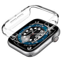 Чохол Spigen для Apple Watch SE / 6 / 5 / 4 (44mm) Thin Fit, Crystal Clear, фото 4