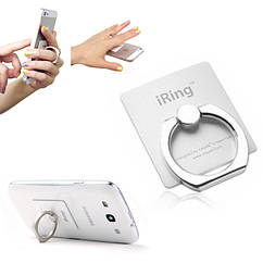Кільце держатель-підставка для телефонів і смартфонів Ring Holder (iRing) Сріблястий