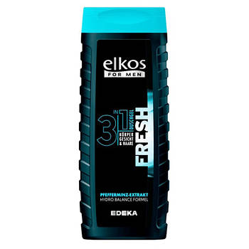 Гель для душу чоловічий Elkos For Men Dusch Gel 3в1 Fresh 300 мл