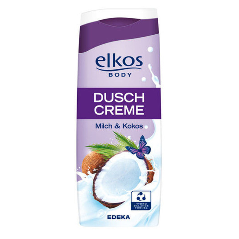 Гель для душу Elkos Body Dusch Creme  Milch&Kokos "Кокос" 300 мл