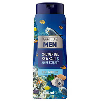 Гель для душу чоловічий Gallus Sea salt 500 мл