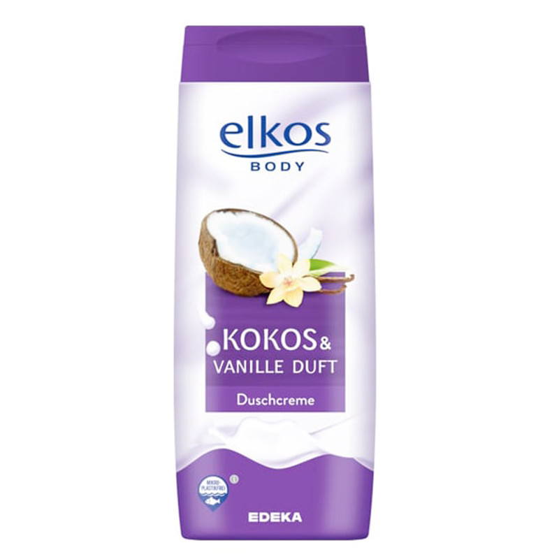 Гель для душу Elkos Body Dusch Creme Kokos&Vanille "Кокос-Ваніль" 300 мл