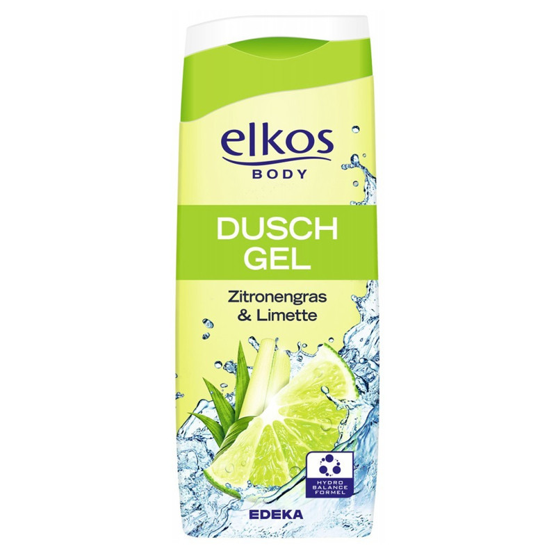 Гель для душу Elkos Body Dusch Gel Zitronengras&Limette "Лимонграс-Лайм" 300 мл