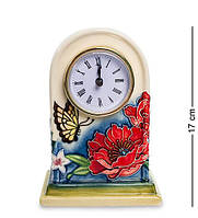 Часы настольные фарфоровые Цветущий сад 12*7,5*17 см. 6002235