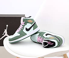 Жіночі кросівки Nike Air Jordan.Black/Pink. ТОП Репліка ААА класу., фото 3