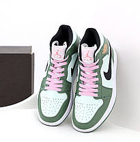 Жіночі кросівки Nike Air Jordan.Black/Pink. ТОП Репліка ААА класу., фото 3