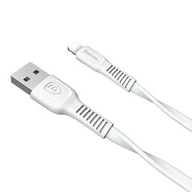 Кабель для айфона Baseus Tough USB 2.0 to Lightning 2 A 1M Білий (CALZY-B02)