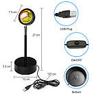 Світлодіодна підлогова лампа Q07 Golden Hour Sunset Lamp проектор золотого заходу Лучшая цена, фото 3