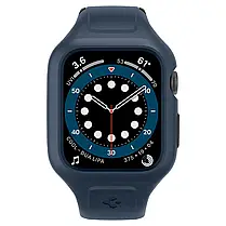 Чохол і ремінець Spigen для Apple Watch (44mm) 6/SE/5/4 - Liquid Air Pro, Blue, фото 3