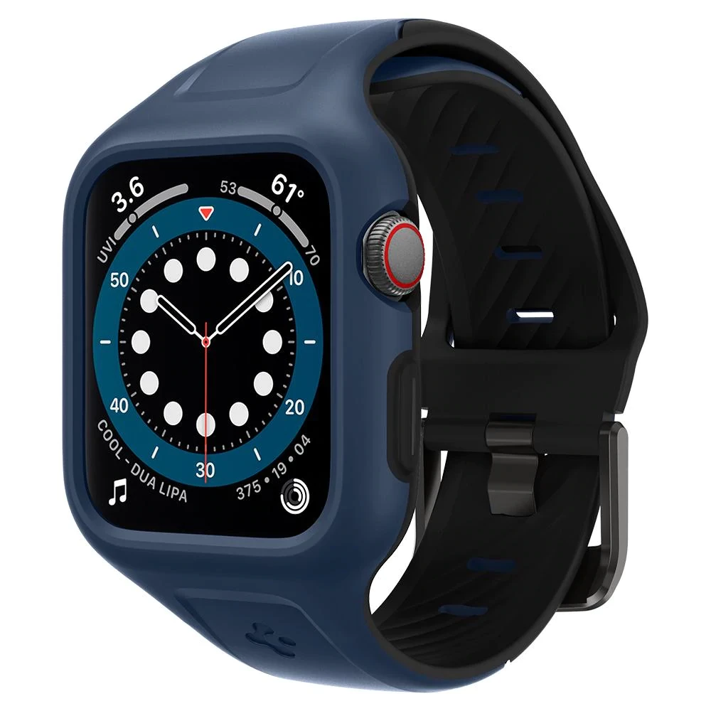 Чохол і ремінець Spigen для Apple Watch (44mm) 6/SE/5/4 - Liquid Air Pro, Blue