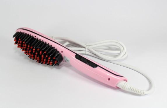 Электрическая расческа выпрямитель FAST HAIR STRAIGHTENER HQT-906 турмалиновая, укладка для волос! . - фото 5 - id-p1563832746