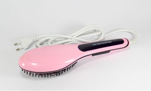 Электрическая расческа выпрямитель FAST HAIR STRAIGHTENER HQT-906 турмалиновая, укладка для волос! . - фото 6 - id-p1563832746