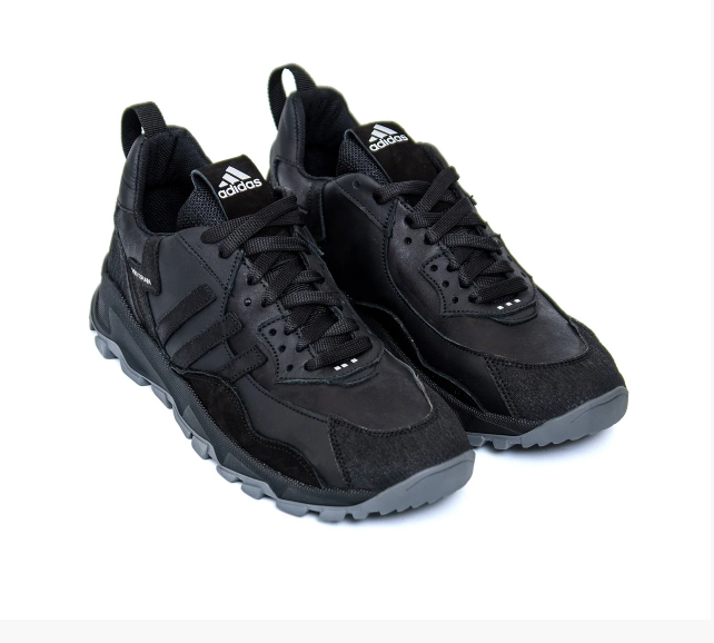 Чоловічі шкіряні кросівки Adidas Terrex black, фото 1