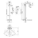 Термостатична душова система Qtap Brno 5769103ONC, фото 2
