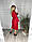 Классическое вечернее однотонное платье на запах ниже колен из костюмной ткани Размер: 42-46 арт. 026, фото 4