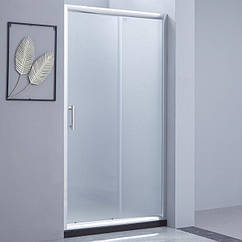 Розсувні двері для душу в нішу матові 100 см Lidz ZYCIE