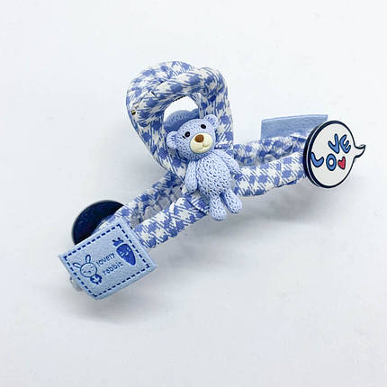 Шпилька для волосся Блакитний Ведмідь Тедді, фото 1